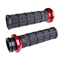 ODI V-Twin Lock-On Grips Black/Red - V31HCW-BB-R