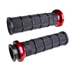 ODI V-Twin Lock-On Grips Black/Red - V31ITW-BB-R