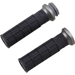 ODI V-Twin Lock-On Grips Black/Gun Metal - V31HTW-BH-H